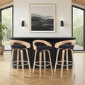 Sonia Modern Swivel Bar Height Stool by ArmenLiving