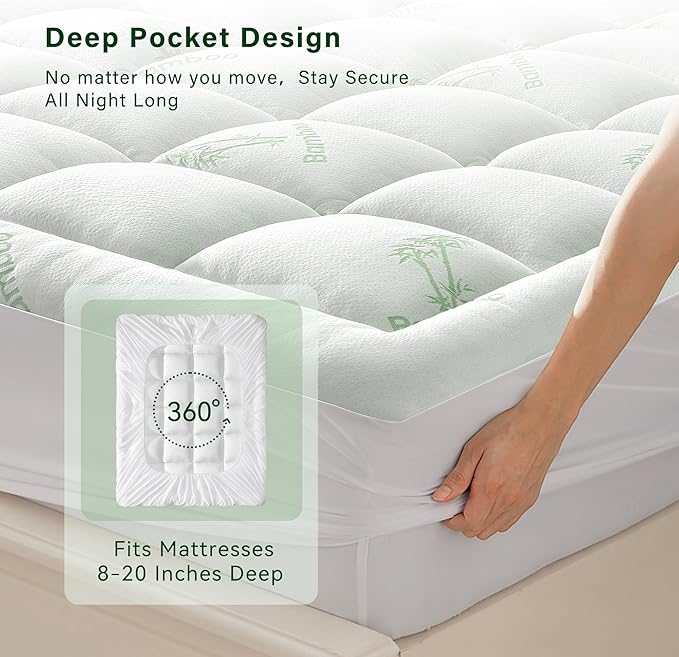 Anluoer Memory Foam Mattress Topper King - Image 6