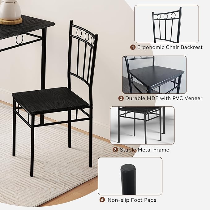 Vipbear Kitchen Dining Table Set - Image 5