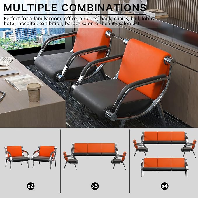 wonline 4 Seat Waiting Room Chair - Image 7