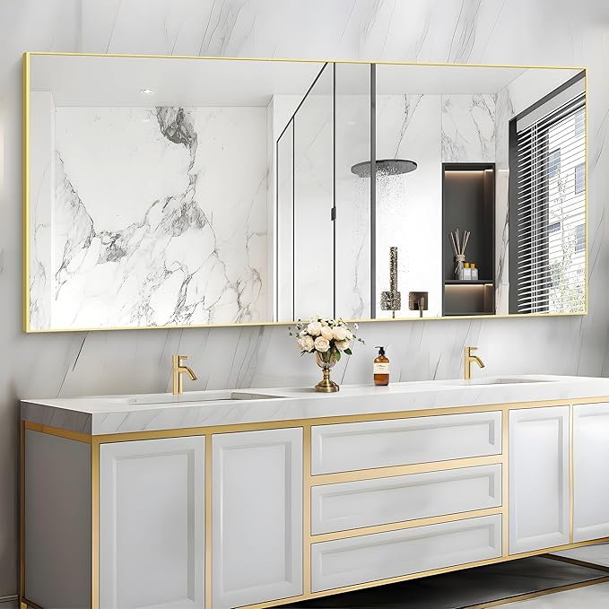 36x72inch Bathroom Mirror, Large Rectangular Wall Mirrors - Image 2
