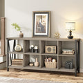 GarveeHome 8 Cube Storage Organizer Bookshelf, 3 Tier Metal Horizontal Bookcase by GarveeHome
