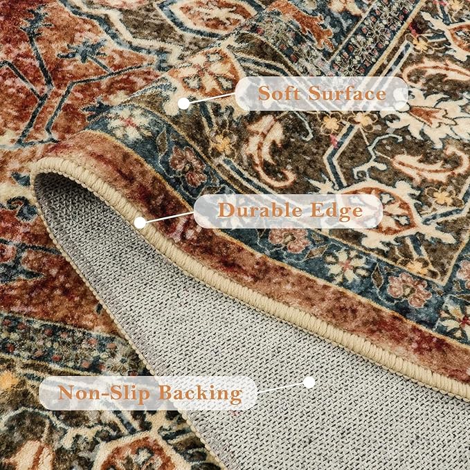 Lahome Oriental Washable Runner Rug Non Slip, 2x7 Rug Runners - Image 7
