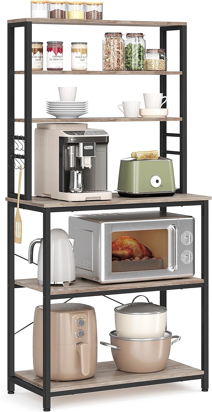 VASAGLE Coffee Bar, 31.5 Inches Baker's Rack by VASAGLEbySONGMICSHOME