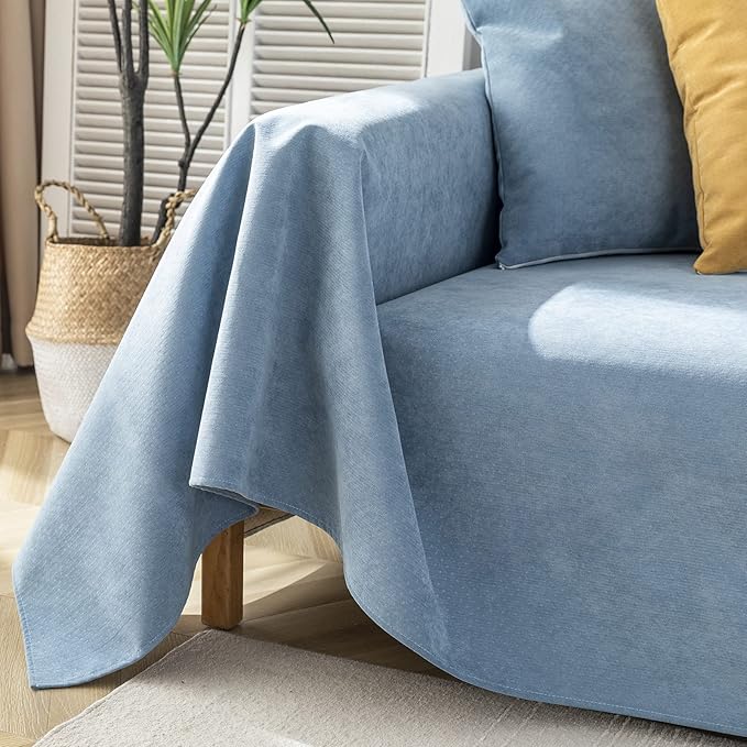 STACYPIK 100% Waterproof Blue Couch Cover - Image 8