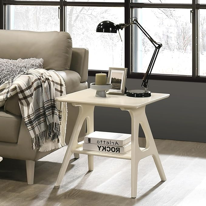 Roundhill Furniture Arona 3-Piece Coffee Table Set, Coffee Table and Two End - Image 9