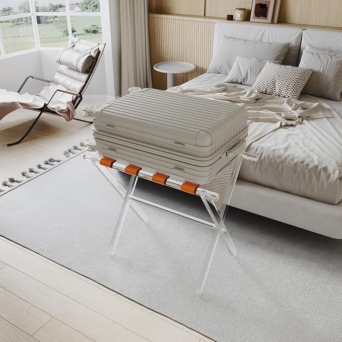 Sumerflos Acrylic Luggage Rack for Guest Room - Image 9