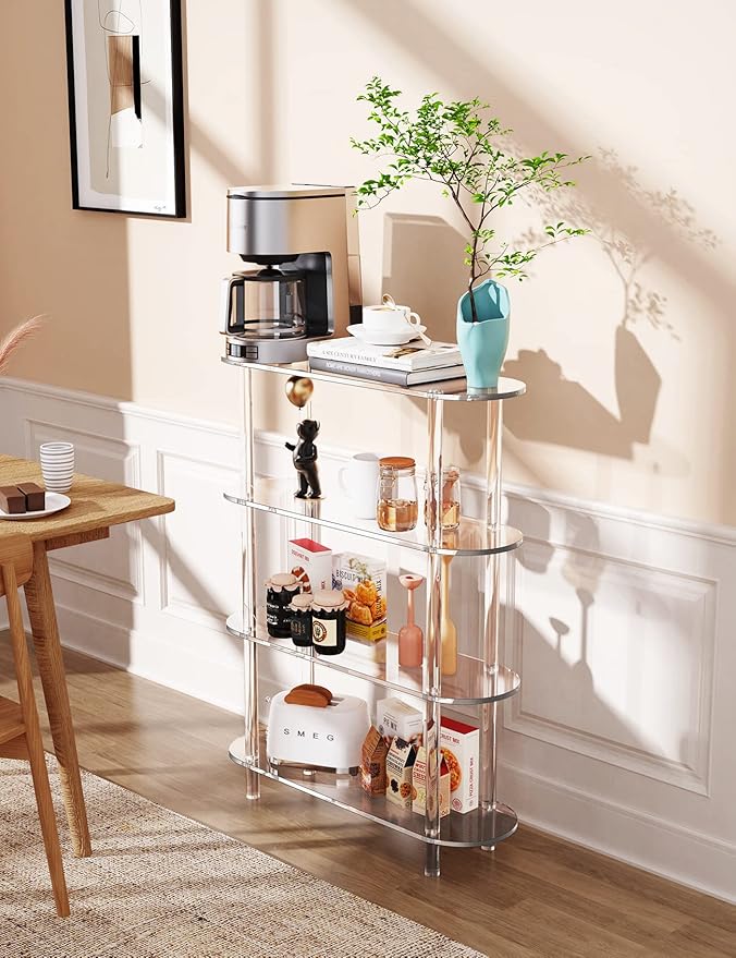 Clear Bookshelf, Acrylic Bookcase - Image 4