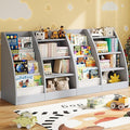 4 Tier Kids Bookshelf Set of 2, 4 Layer Sling Kids Book Shelf by FFBCFDKFurnitureSet
