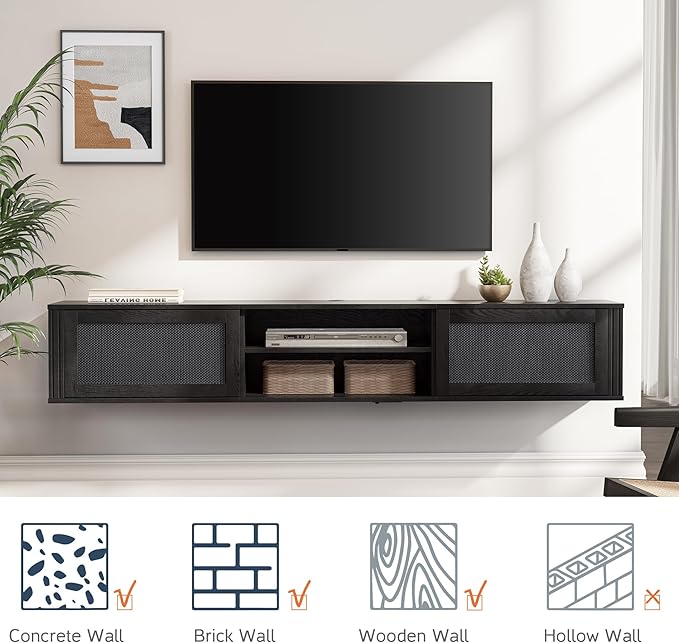 WAMPAT 70" Floating TV Stand - Image 5