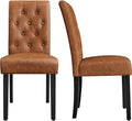Yaheetech Dining Chairs Set of 2 Modern Style Faux Leather Dining Room Chairs by Yaheetech