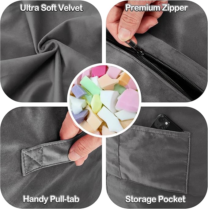 Homguava 4 FT Bean Bag Chair: 4' Bean Bags - Image 8