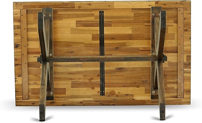 East West Furniture X777FO749-9 9 Piece Dining Table Set Includes a Rectangle - Image 7