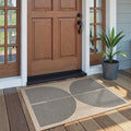 Lahome Rainbow Easy Jute Rug, Farmhouse Neutral Lightweight Non Shedding Low by Lahome