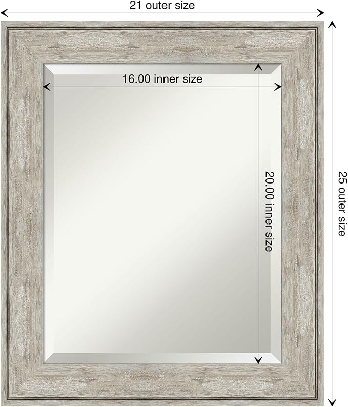Amanti Art Silver Bathroom Mirror - Image 4