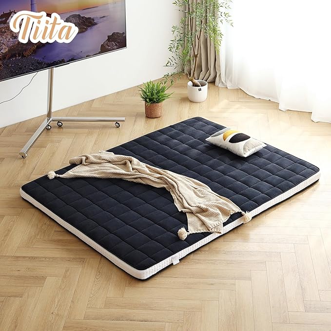 Tiita Japanese Floor Mattress, 4” Thicken Futon Mattress - Image 2
