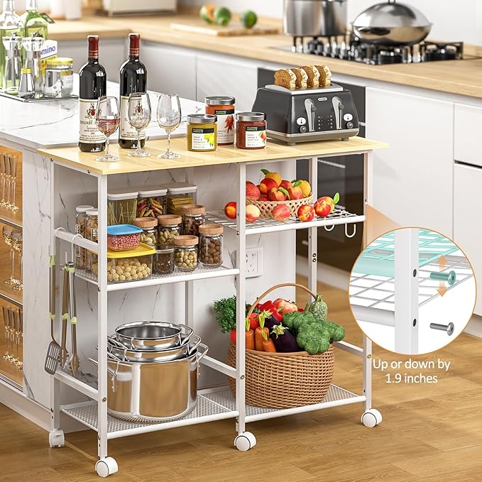 Kitchen Microwave Cart, Microwave Stand - Image 5
