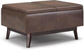 SIMPLIHOME Owen 34 inch Wide Mid Century Modern Rectangle Coffee Table Storage by SimpliHome