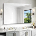 36x48 Inch Frameless Mirror, Frameless Bathroom Mirror by Unknown