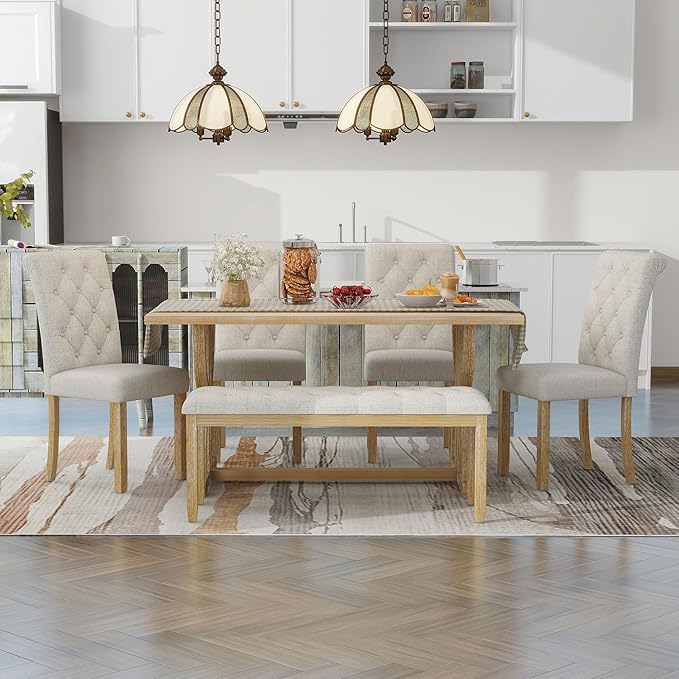 Ball & Cast 6-Piece Dining Table Set - Image 7