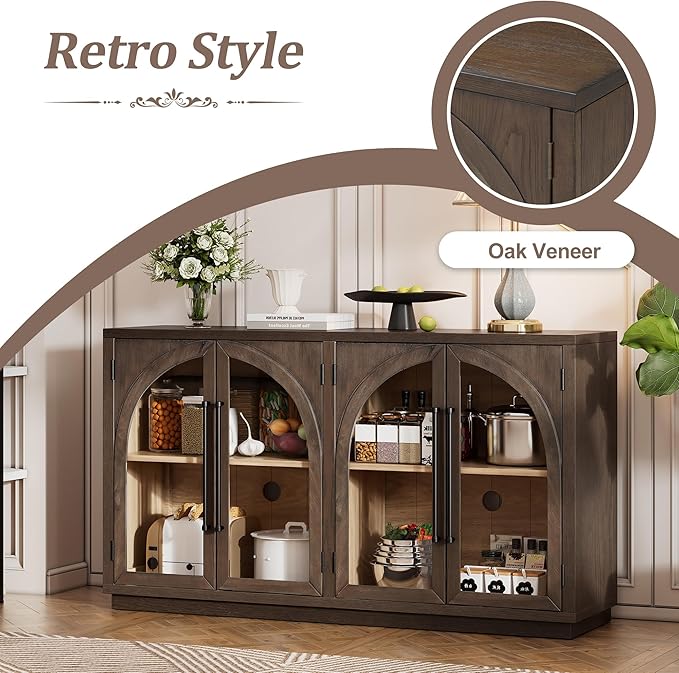 Merax Wood Farmhouse Buffet Sideboard - Image 5