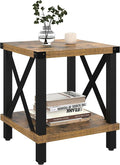 Large End Table Farmhouse Side Table Industrial Style Sofa Table Coffee Table by MMEOLUOOK