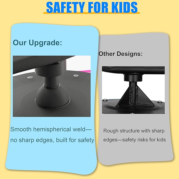 Spinning Chair for Autistic Kids, Autism Sensory Spinny Swivel Wobble Chair for - Image 7