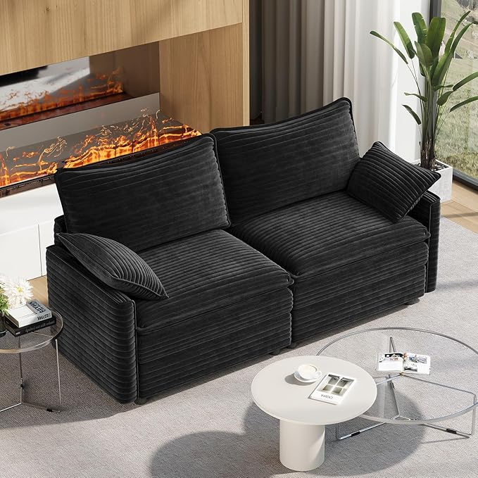 Vesgantti 74" Loveseat Sofa for Living Room, Comfy Cloud Couch Deep Seat by Vesgantti