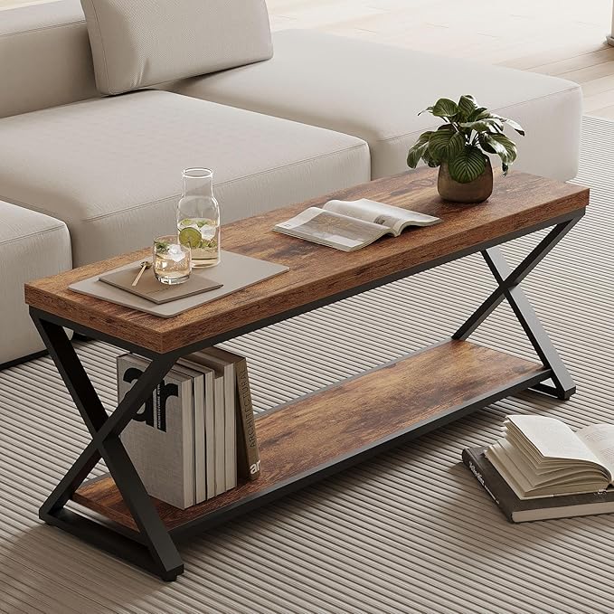 IBF Farmhouse Wood Bench, Industrial Storage Entryway Indoor Bench - Image 6