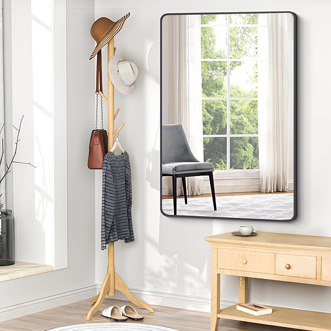 BONEWEI 36x48 inch Bathroom Mirror, Wall Mounted Bathroom Frame Vanity Mirror - Image 6