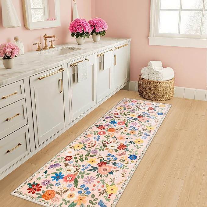 Runner Rug for Entryway: 2x10 Kitchen Rugs Non Slip Washable Ultra-Thin Soft - Image 5
