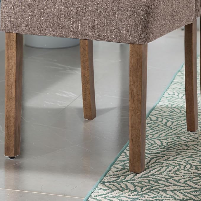 Stylish Upholstered Parsons Dining Chair Kitchen - Image 9