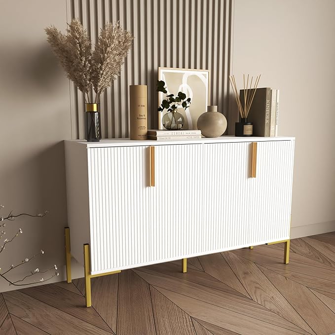 4 Doors Sideboard Buffet Cabinet - Image 9