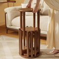 Stackable Stools Set of 4, Wooden Stools 18 Inch Stool Nesting Side Tables by Unknown