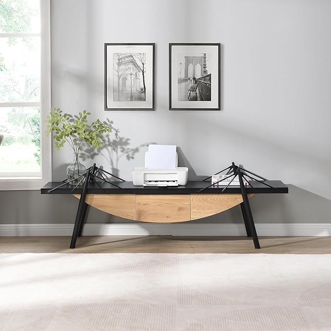1 Tier Modern Boat-Shaped Bookshelf - Image 4