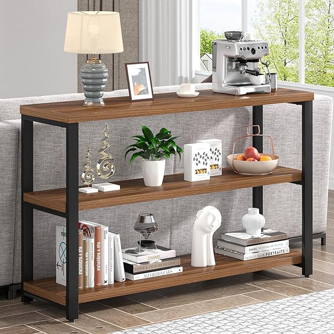 EXCEFUR 47" Entryway Table, Industrial Console Table - Image 3