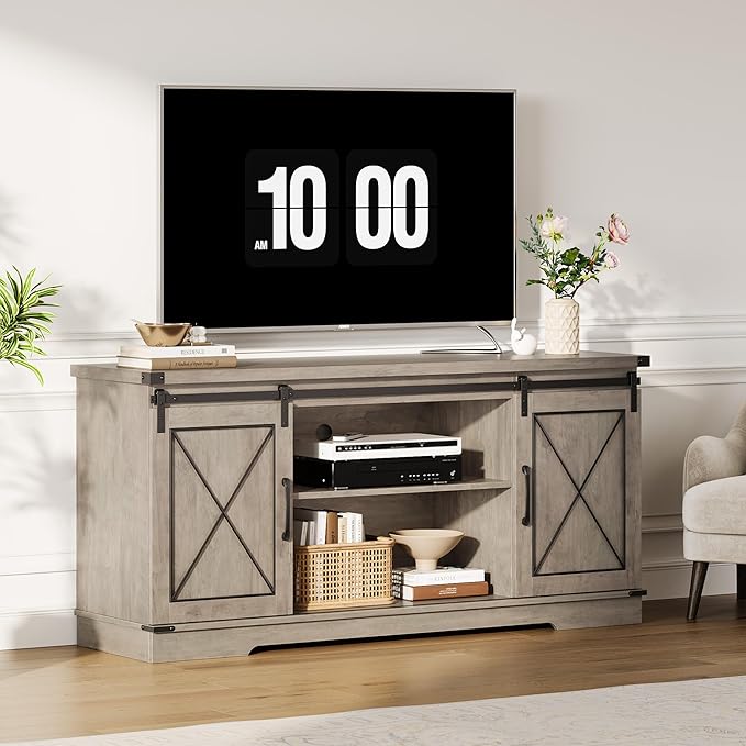 IDEALHOUSE Farmhouse TV Stand and Entertainment Center - Image 6