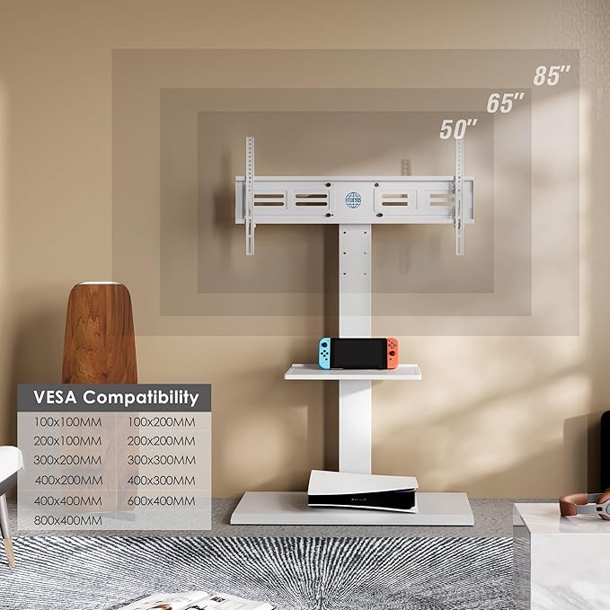 FITUEYES Floor TV Stand Iron Base - Image 7