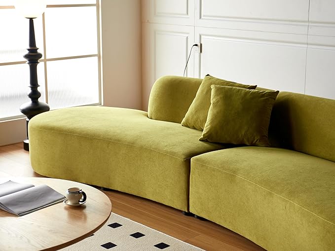 Container Furniture Direct 132" Curved Sofa - Image 2