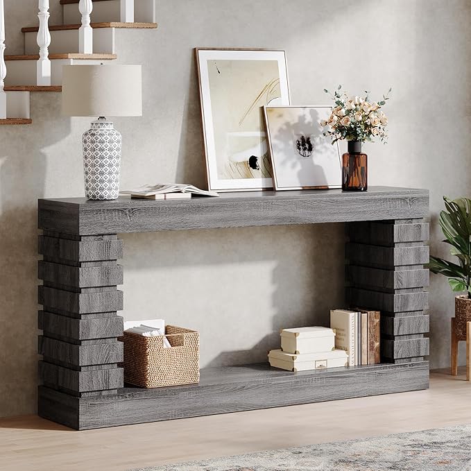 Tribesigns 70.8-Inch Long Console Table, Wood Entryway Table - Image 6