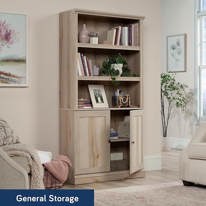 Sauder Miscellaneous Storage Library, Pacific Maple Finish - Image 4