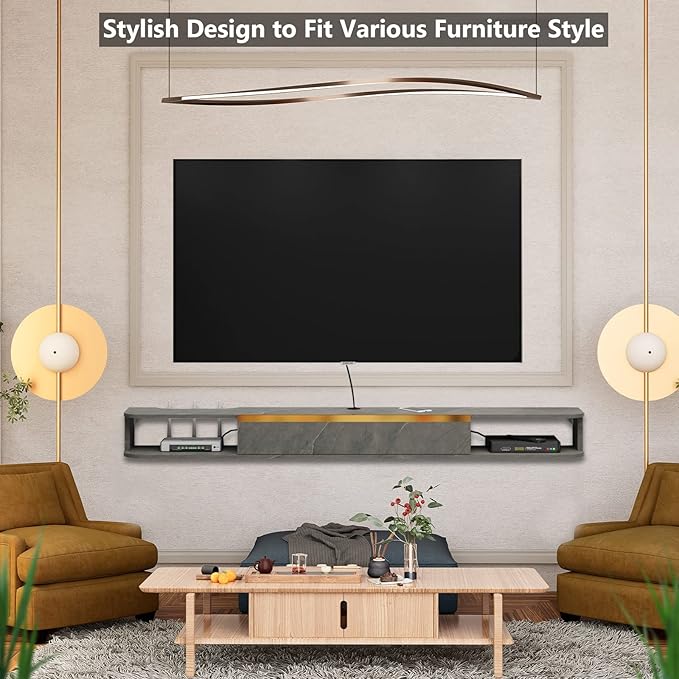 Floating TV Stand, Floating Shelves - Image 7
