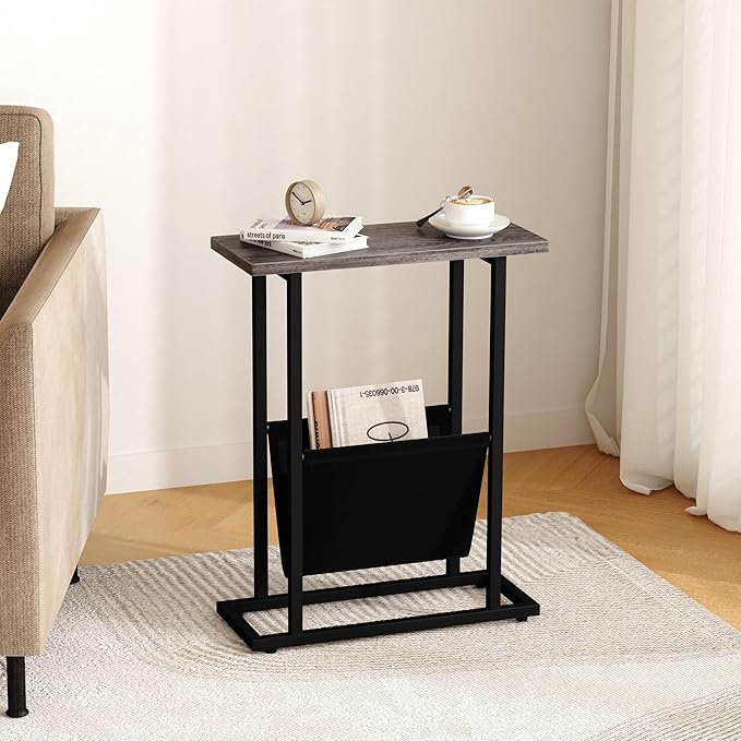 Yusong Narrow Side Table for Small Spaces, Small End Table - Image 2