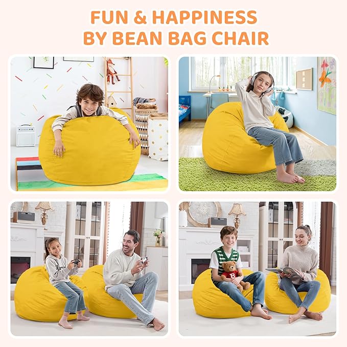 2FT Bean Bag Chair, Comfy Bean Bag Chairs - Image 3