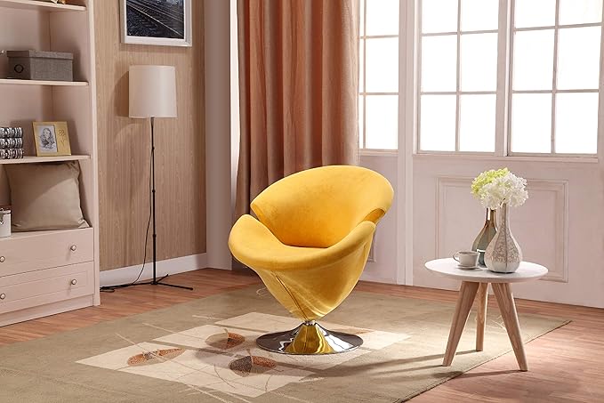 Manhattan Comfort Tulip Swivel Accent Chair Set of 2 - Image 3