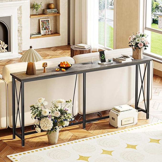 SUPERJARE 70 Inch Console Table - Image 2
