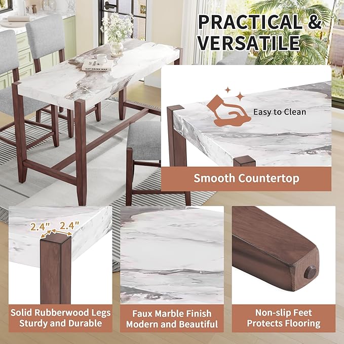 Ball & Cast 5-Piece Dining Table Set - Image 5