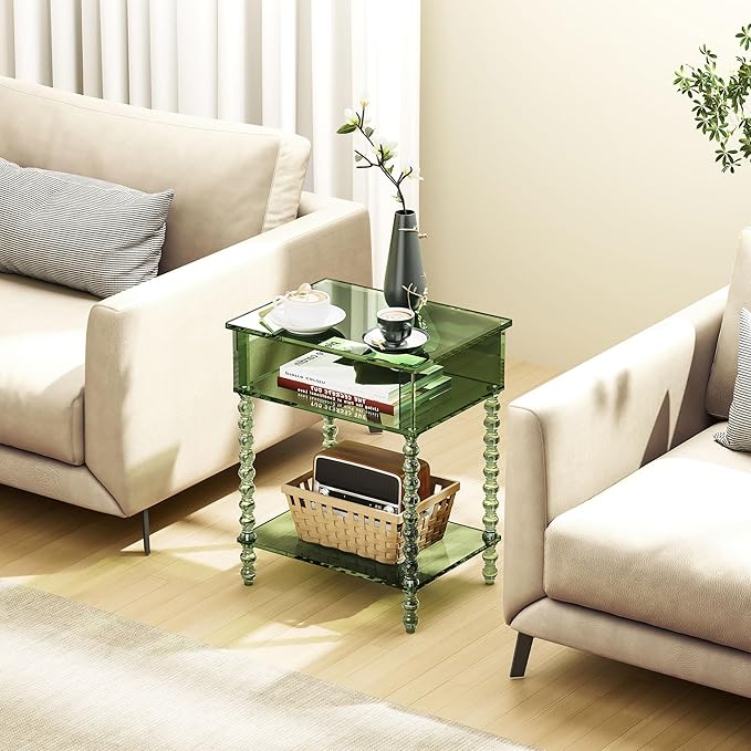 Acrylic Side Table, Nightstand for Living Room - Image 5
