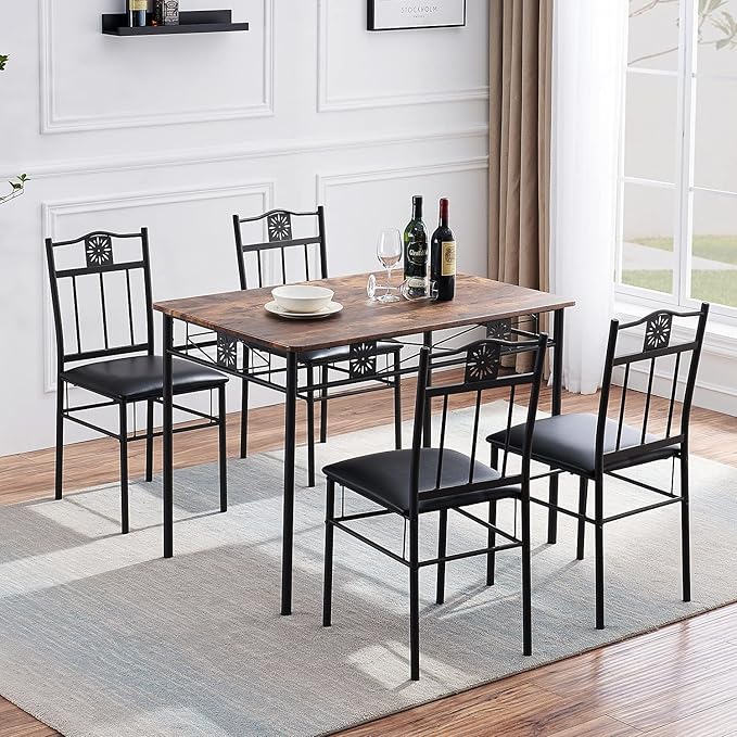 VECELO Kitchen Dining Room Table Sets - Image 6