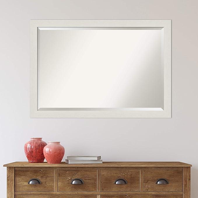 Amanti Art White Bathroom Mirror - Image 6